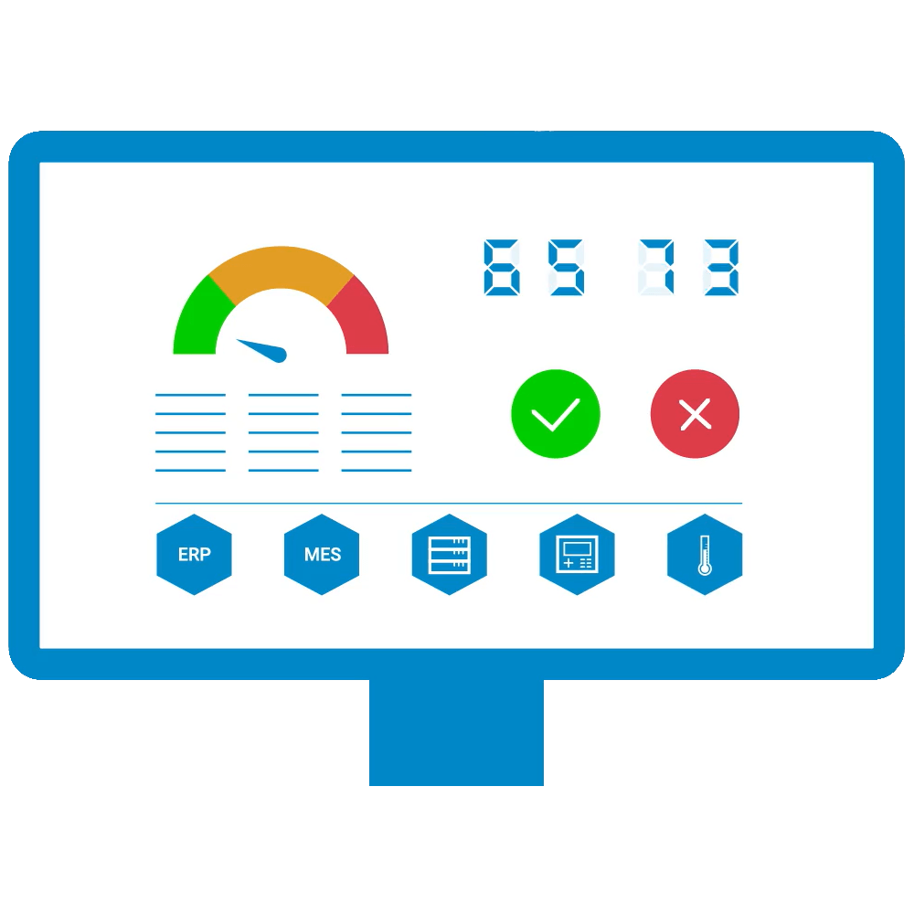 Dashboard-Visualisierung von Produktionskennzahlen